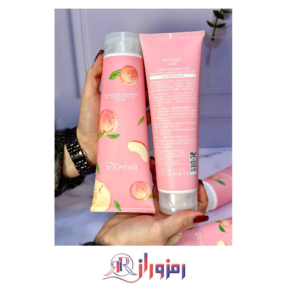 نمک بدن هلو بیواکوا bioaqua